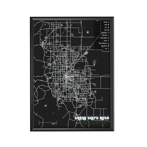 Denver Co. Map