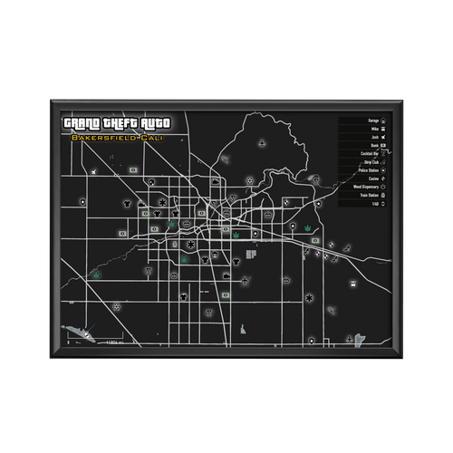 Bakersfield Map